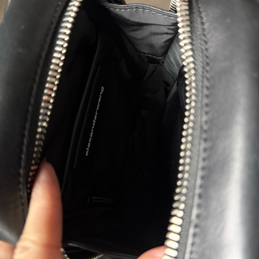 Alexander Wang Black Leather Rectangular Halo Cro… - image 11